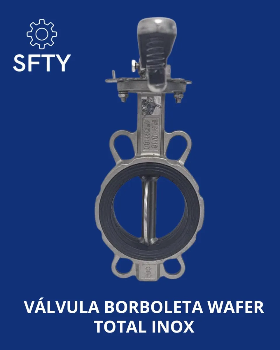 Válvula Wafer Borboleta 3 Polegadas Aço Inox Vedação Epdm - Imagem 4