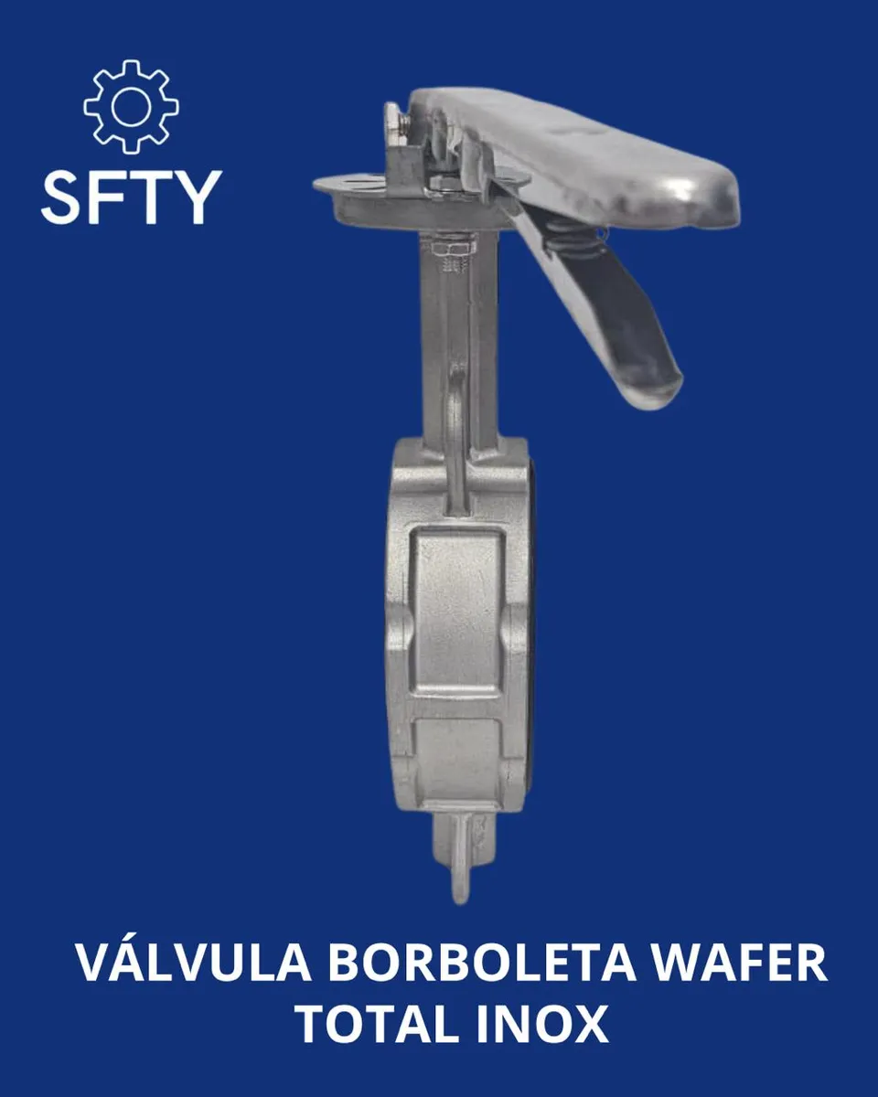 Válvula Wafer Borboleta 3 Polegadas Aço Inox Vedação Epdm - Imagem 3