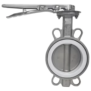 Válvula Wafer Borboleta 3 Polegadas Aço Inox Vedação Ptfe